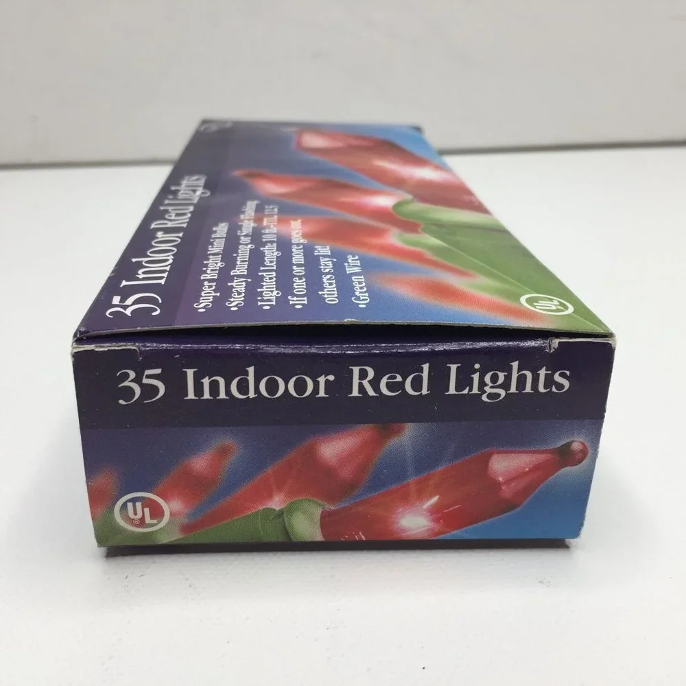Bright Tidings UL 35 Indoor Red Lights Christmas Holiday Decor 10